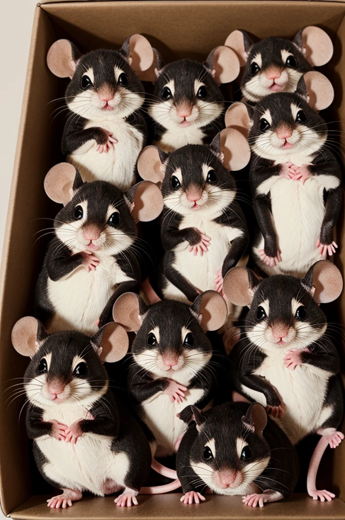 Many mouses are gather to solve their problems