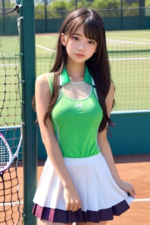 high school girl､Idol､Tennis Wear､See-through