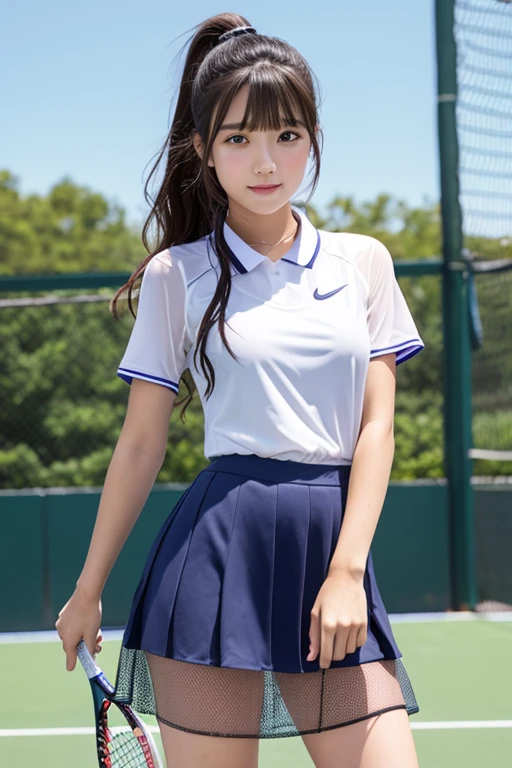 high school girl、Idol、Tennis Wear、See-through