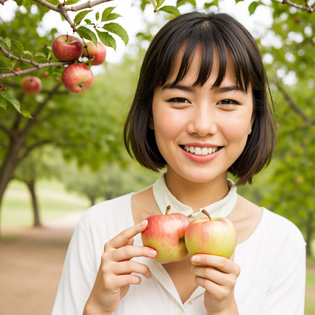 A thumbnail photo for a video that is the title with the five advantages of eating Apple.