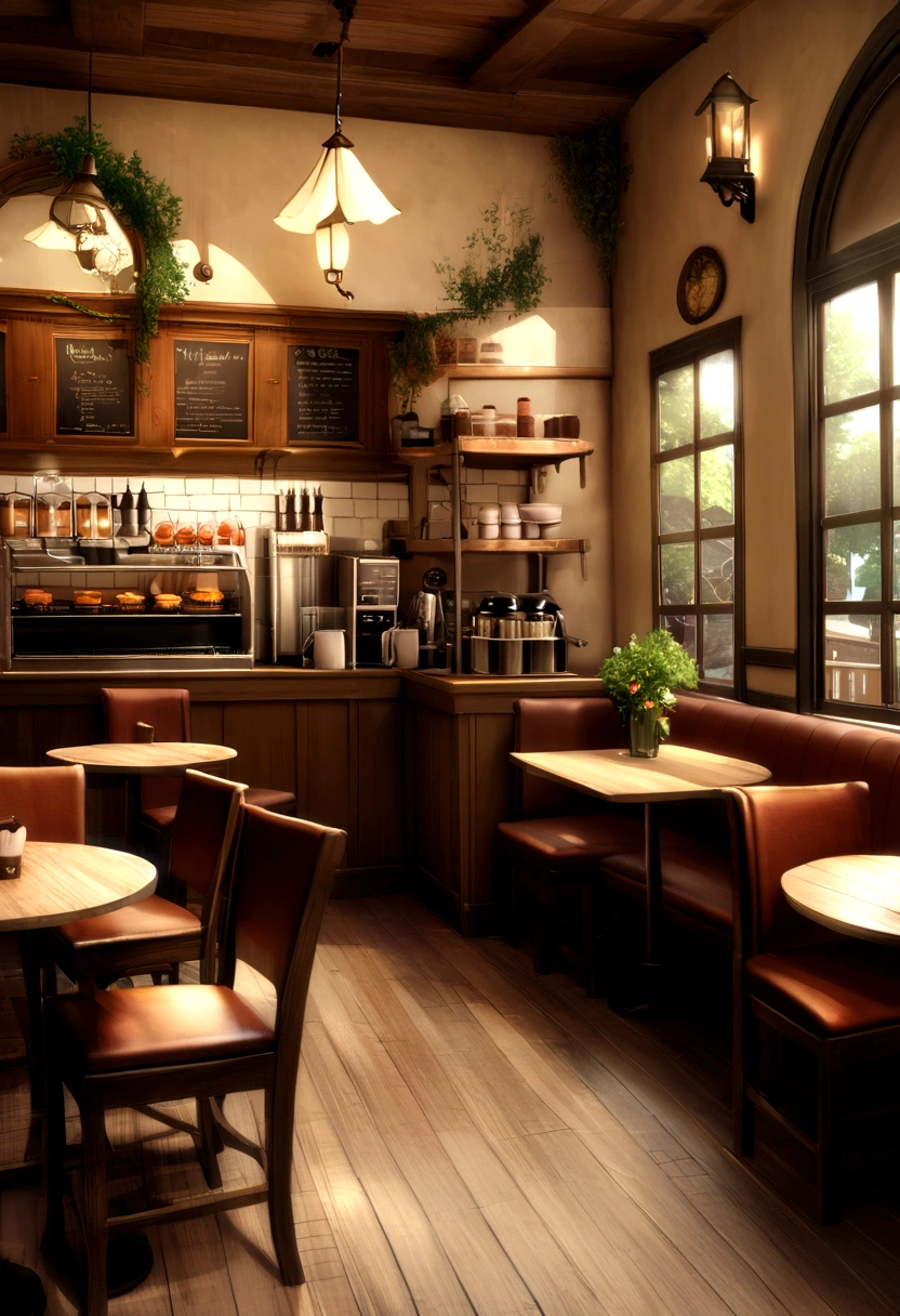 Photorealistic, Cafe, Fantasy,イタリアのCafe