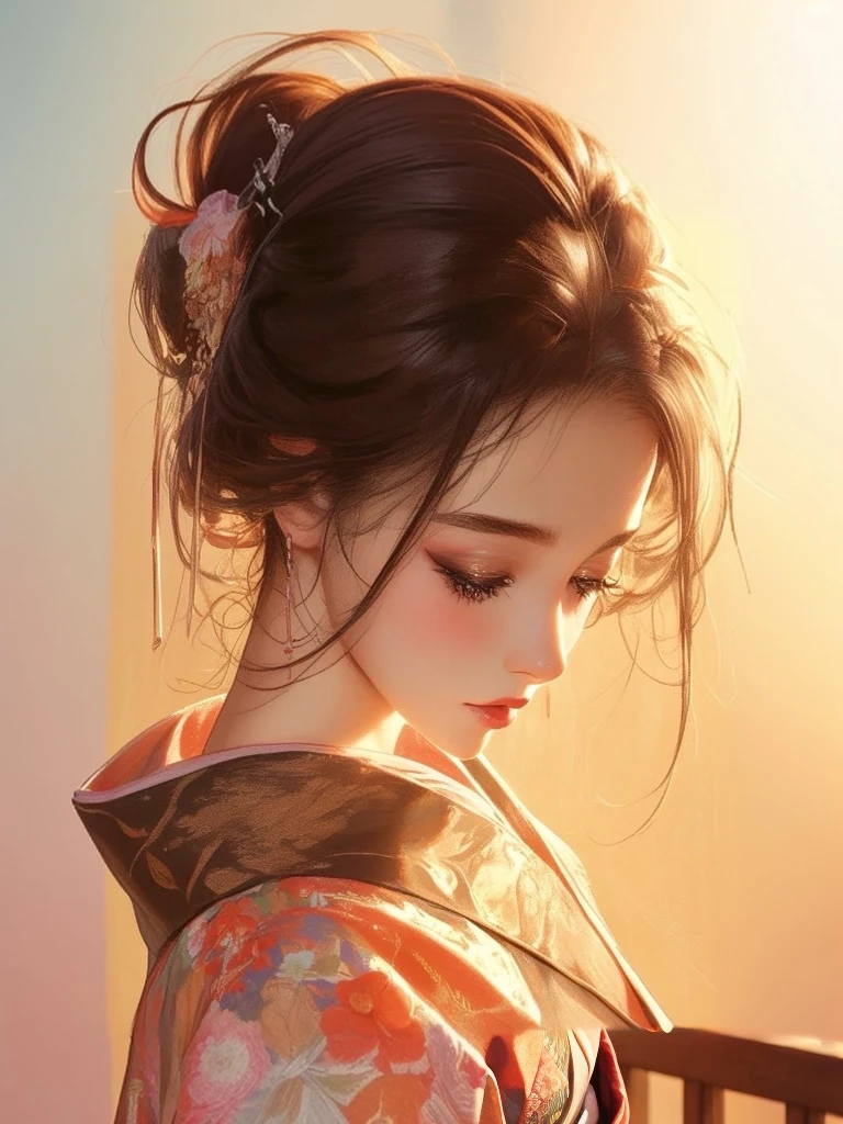Kimono and background