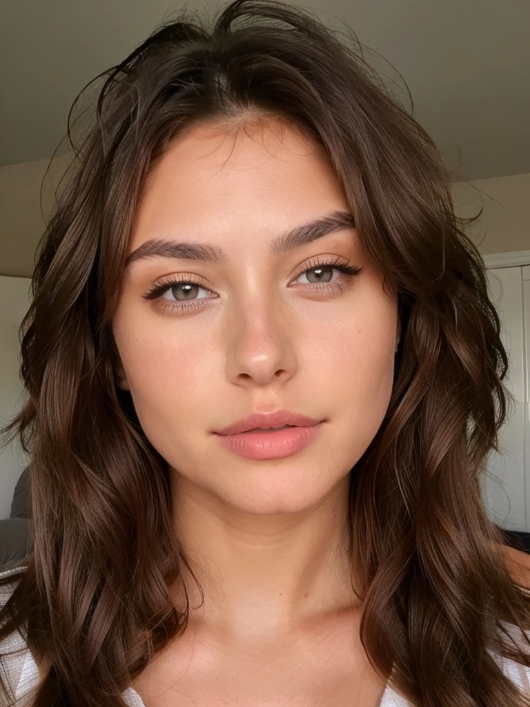 photo de Belle brune Brown eyes (nudes Snapchat ), very detailed, 22 ans, , boobs, visage innocent, natural wavy hair, Brown eyes, high resolution, head of&#39;artwork, best quality, intricate details, very detailed, sharpness, detailed skin, texture de peau realistic, texture, detailed eyes, Professionnel, 4K,, shot with Canon, 85mm, Kodak Vision Color, corps parfaitement ajusté , extremely detailed, la photographie_\(ultra\), photorealistic, realistic, Post-traitement, Maximum details, roughness, real life, ultra realistic, photorealism, la photographie, 8K  UHD, la photographie, gros 
