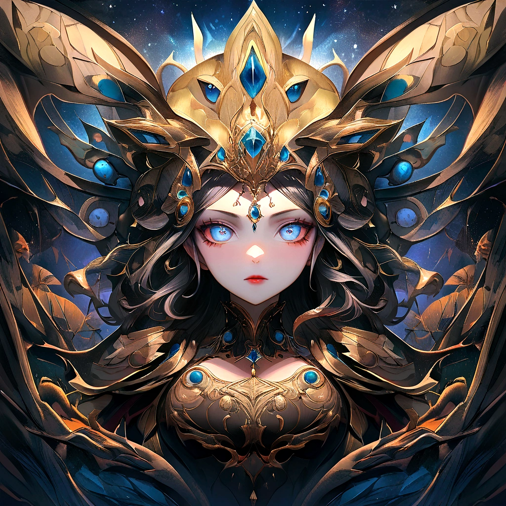 Qi Tian Great Sage,Make a big fuss about the Heavenly Palace,A visual feast blooming on a dark background。The mysterious sky represented by oil painting art,wild and,The soul is struck in him。The image is full of passion and struggle,High details reveal the creative exploration of abstract soulsdive into this,Experience a wonderful and dark world。