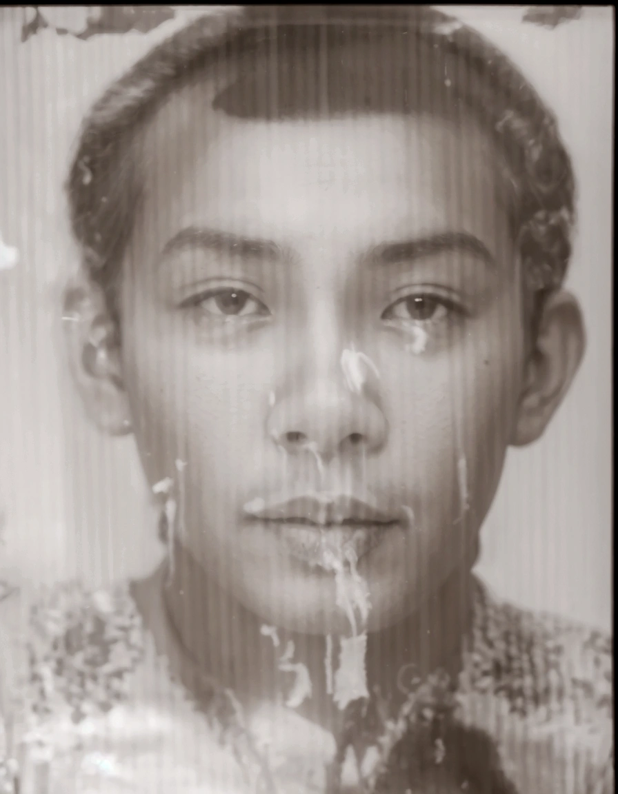 Photo of a teacher wearing a black traditional Indonesian peci, dressed for daily work, eye details, nose details, mouth details, face details, background details, in 1940s style, warna natural, pencahayaan studio,4k, best quality, high resolution, masterpiece 