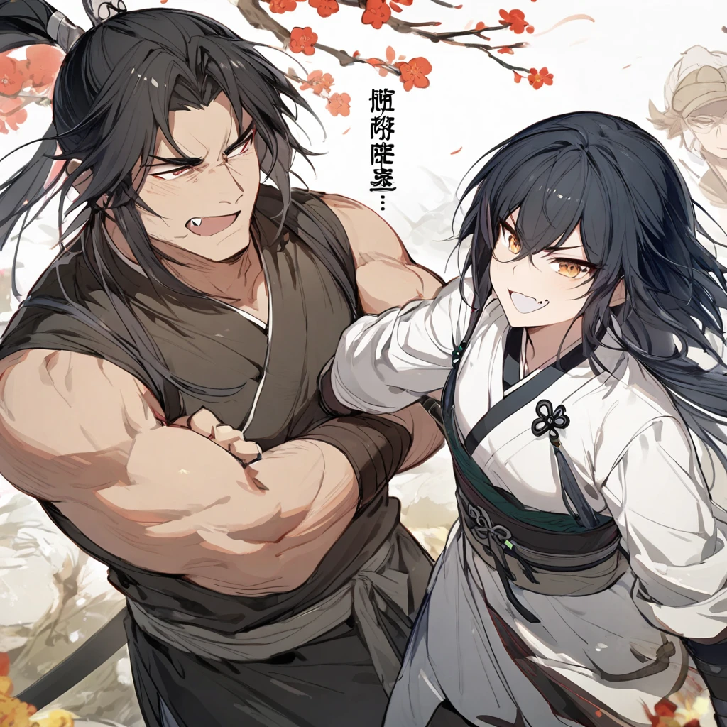 Black hair, middle-aged man, warrior, Chinese, Fang Tian Hua Ji