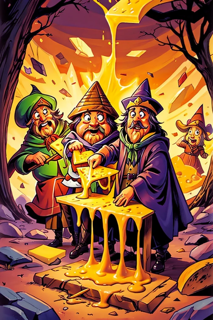 Wizards vomiting cheese