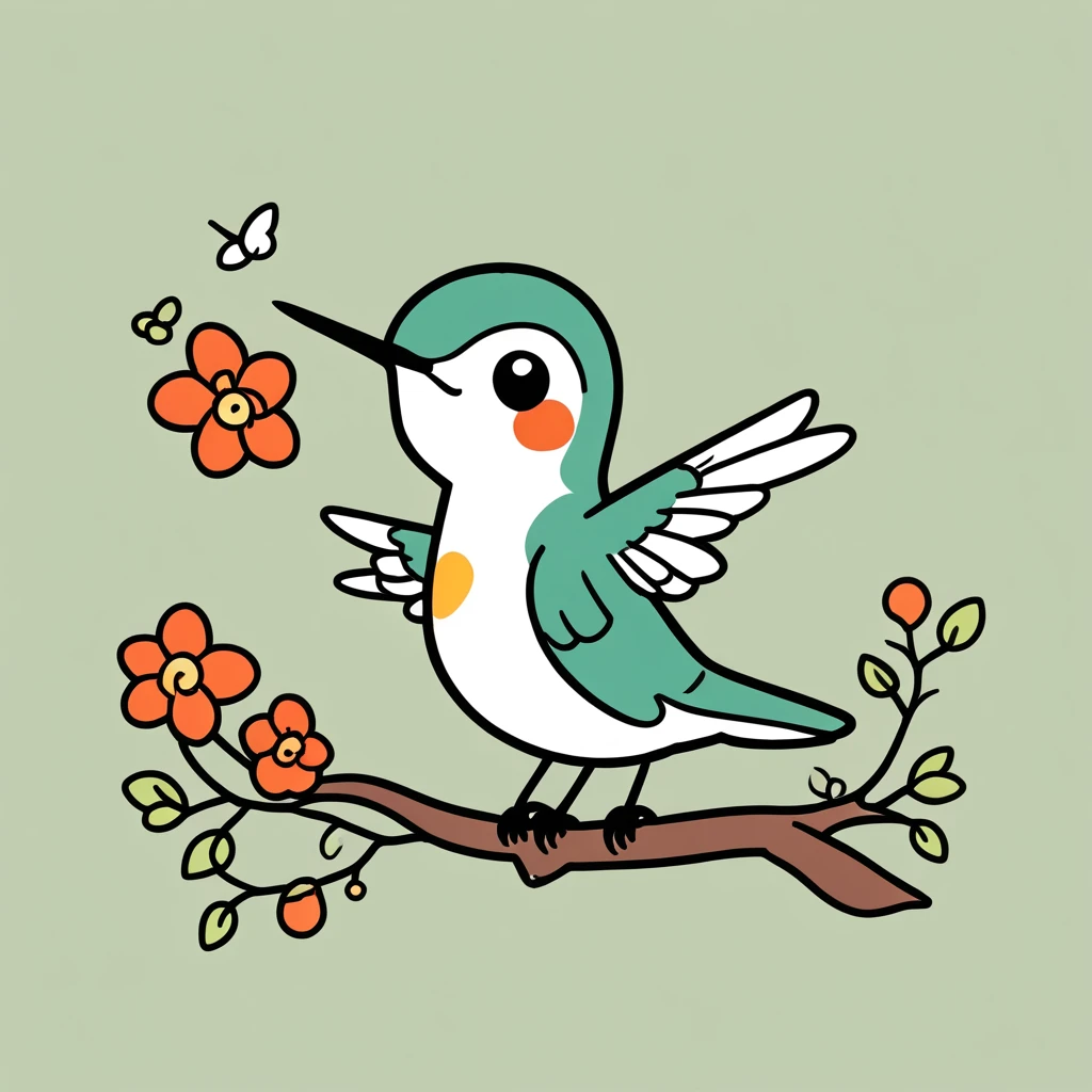 cute little hummingbird