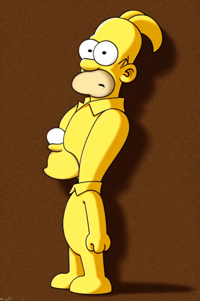 Sonic kissing Homer Simpson