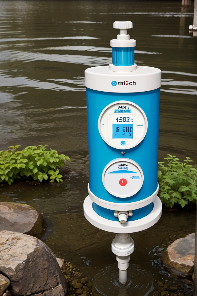 Design a logo for a water monitoring system whose name is SWATCH JAL MONITOR 