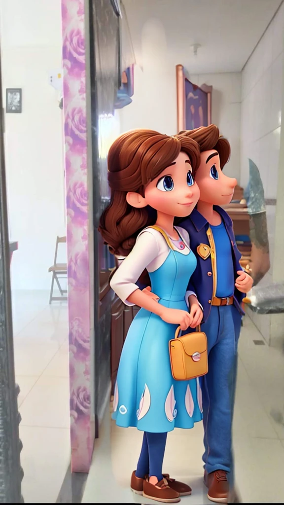 Create a Disney 3D drawing couple