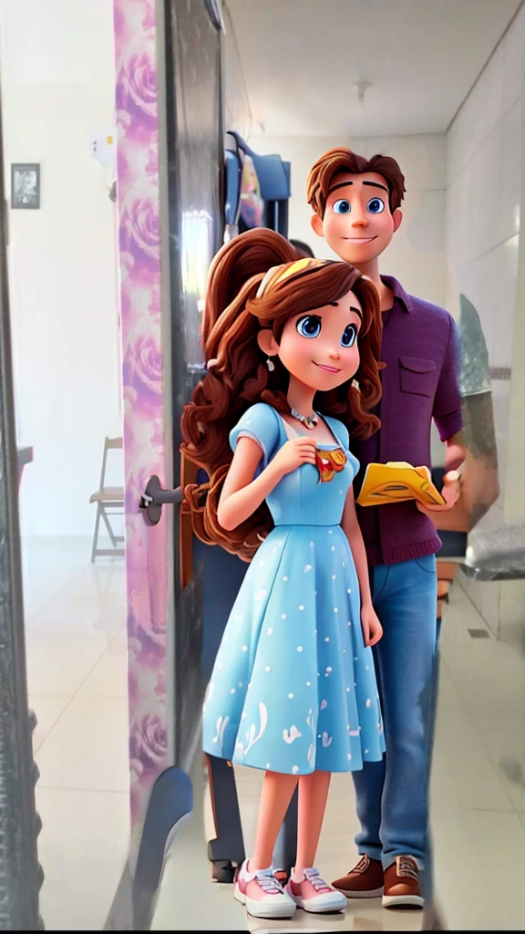 Create a Disney 3D drawing couple