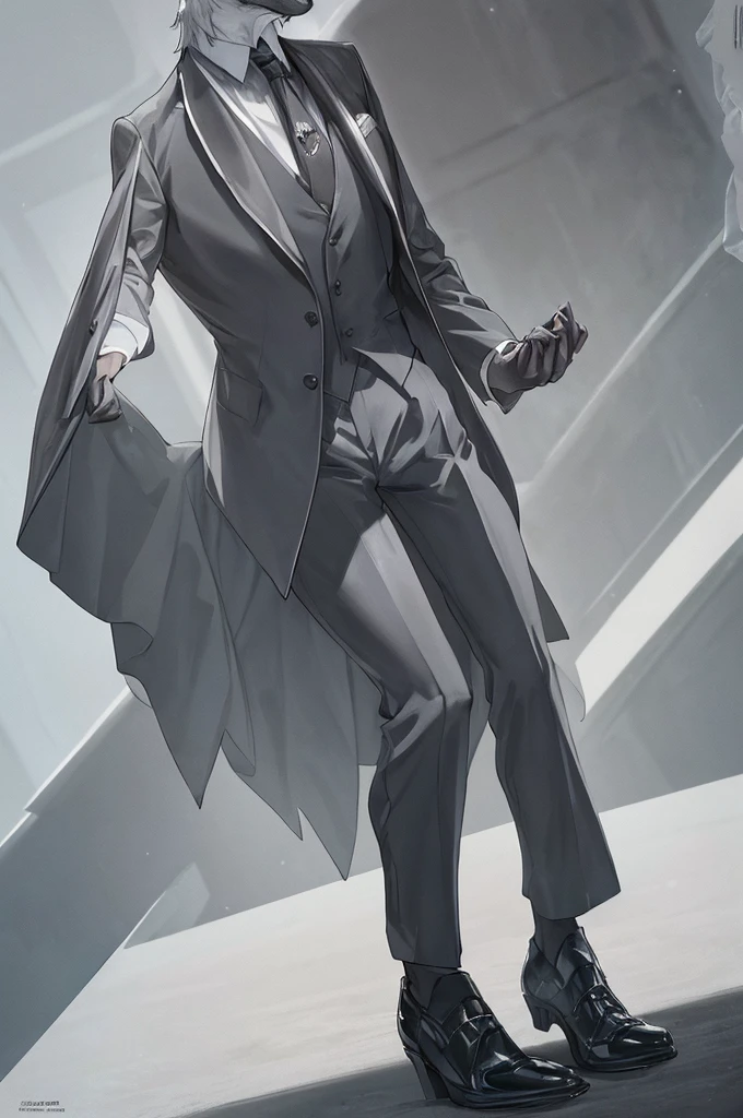 elegant tailored suit wolf, wolf in elegant suit, detailed wolf in tailored suit, realistic wolf in suit, cinematic wolf portrait, highly detailed wolf in formal attire, photorealistic wolf wearing suit, wolf in dapper suit, wolf in formal wear, wolf in bespoke suit, wolf in tailored outfit, wolf in refined suit, wolf in sophisticated suit, elegant wolf in tailored clothing, wolf in impeccable suit, (best quality,4k,8k,highres,masterpiece:1.2),ultra-detailed,(realistic,photorealistic,photo-realistic:1.37),intricate fur details,expressive eyes,sharp focus,dramatic lighting,cinematic composition,moody color palette,subtle vignette