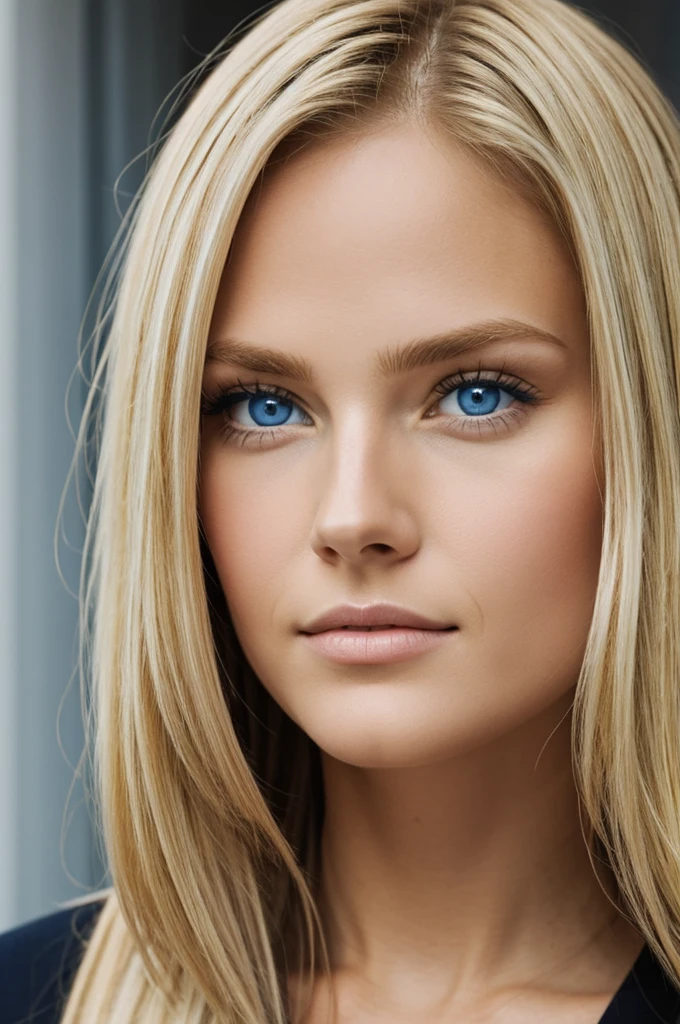 face blonde blue eyes