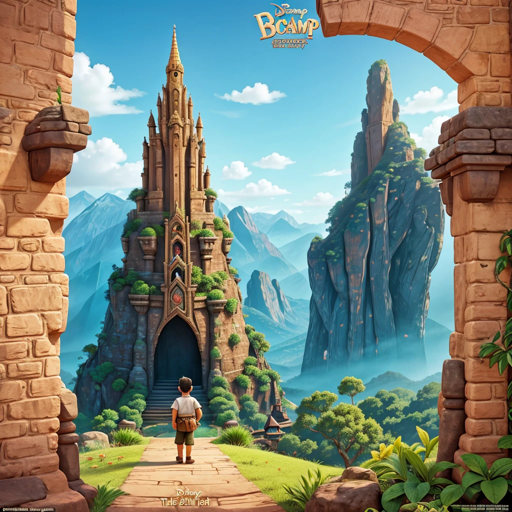 Poster for the Disney film entitled BAMPIT, set in a kingdom surrounded by mountains