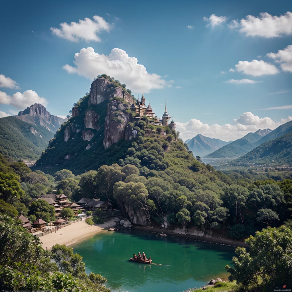 Poster for the Disney film entitled BAMPIT, set in a kingdom surrounded by mountains 