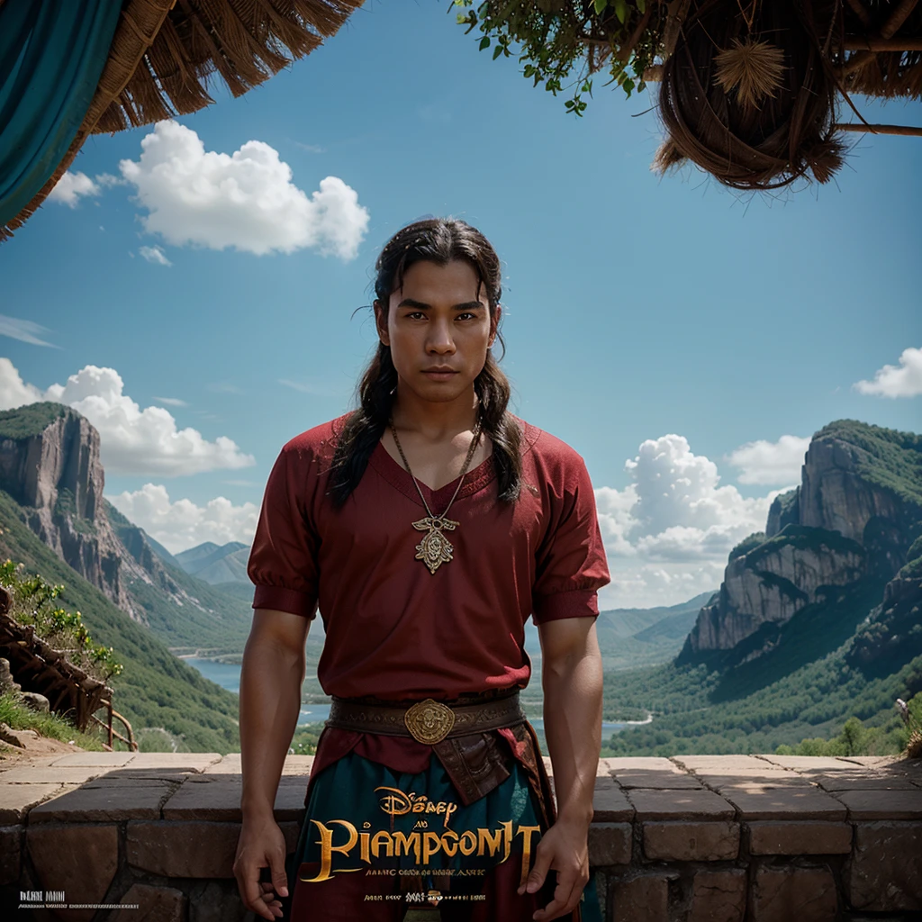 Poster for the Disney film entitled BAMPIT, set in a kingdom surrounded by mountains 