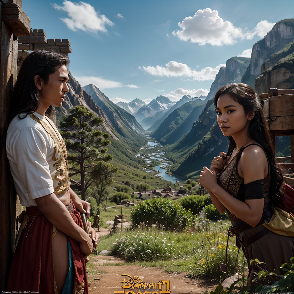 Poster for the Disney film entitled BAMPIT, set in a kingdom surrounded by mountains
