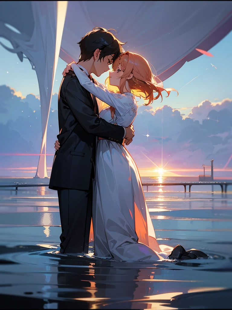 Of course, here are some English lyrics with a love theme:
(Verse 1)
Underneath the starlit sky, we dance,
In the silence of the night, romance.
Your laughter like a melody, so sweet,
In your arms, my heart finds its beat.
(Chorus)
You're the sunlight in my darkest day,
With you, my love, I'll always stay.
In your embrace, I find my home,
With you, my love, I'll never roam.
(Verse 2)
Every whisper of your name, a sigh,
With you, my love, I'll reach the sky.
In your eyes, I see my reflection,
A love so deep, it defies perception.
(Bridge)
Through the storms and the raging sea,
With you, my love, I'm wild and free.
In your touch, I find my salvation,
A love like ours, a divine creation.
(Chorus)
You're the sunlight in my darkest day,
With you, my love, I'll always stay.
In your embrace, I find my home,
With you, my love, I'll never roam.
(Outro)
So let's write our story, hand in hand,
Together forever, we'll take a stand.
In your love, I find my destiny,
With you, my love, I'm finally free.
Feel free to modify or expand upon these lyrics to suit your own style and emotions!,