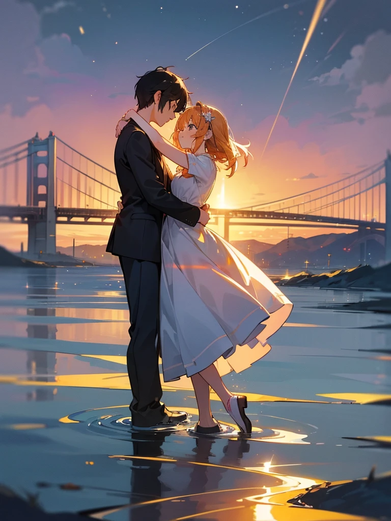 Of course, here are some English lyrics with a love theme:
(Verse 1)
Underneath the starlit sky, we dance,
In the silence of the night, romance.
Your laughter like a melody, so sweet,
In your arms, my heart finds its beat.
(Chorus)
You're the sunlight in my darkest day,
With you, my love, I'll always stay.
In your embrace, I find my home,
With you, my love, I'll never roam.
(Verse 2)
Every whisper of your name, a sigh,
With you, my love, I'll reach the sky.
In your eyes, I see my reflection,
A love so deep, it defies perception.
(Bridge)
Through the storms and the raging sea,
With you, my love, I'm wild and free.
In your touch, I find my salvation,
A love like ours, a divine creation.
(Chorus)
You're the sunlight in my darkest day,
With you, my love, I'll always stay.
In your embrace, I find my home,
With you, my love, I'll never roam.
(Outro)
So let's write our story, hand in hand,
Together forever, we'll take a stand.
In your love, I find my destiny,
With you, my love, I'm finally free.
Feel free to modify or expand upon these lyrics to suit your own style and emotions!,