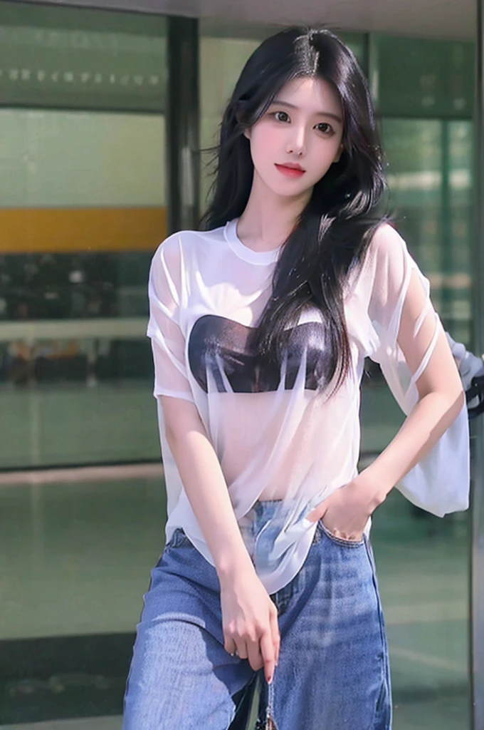 arafed woman big breasts transparent shirt with long black hair, nivanh chanthara, student, full length portrait, portrait, cindy avelino, professional photo, darna modern portrait, photo found, headshot, image, photo shot in the head, uploaded, portrait, image portrait, portrait photo, portrait photo, professional image, glamor photo