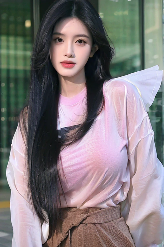arafed woman big breasts transparent shirt with long black hair, nivanh chanthara, student, full length portrait, portrait, cindy avelino, professional photo, darna modern portrait, photo found, headshot, image, photo shot in the head, uploaded, portrait, image portrait, portrait photo, portrait photo, professional image, glamor photo