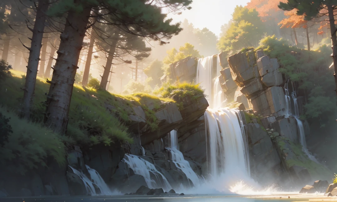 a, fire-breathing, muscular, shirtless man, standing under a refreshing waterfall of water, washing away the sweat from his intense training session, steam rising from his body, steamy atmosphere, steamy shower, steamy hot water, water droplets glistening on his ripped physique, playful water splashes, strong cascading water, powerful water pressure, soothing water flow, scenic natural landscape, lush green trees, serene waterfall sounds, invigorating freshness, blissful relaxation, wild and untamed beauty, misty air, captivating aura, vibrant colors, intense red and orange hues, warm golden sunlight, dynamic lighting effects, dramatic contrast, enchanting atmosphere, surreal ambiance, breathtaking artistry, vivid details, detailed muscles, muscular definition, captivating scene, an irresistible combination of strength and sensuality, an artistic depiction of nature's power and human vulnerability, an ode to the beauty of the natural world and the human spirit. 
(best quality,highres), HDR, ultra-detailed, realistic,physically-based rendering, professional,vivid colors,,landscape
