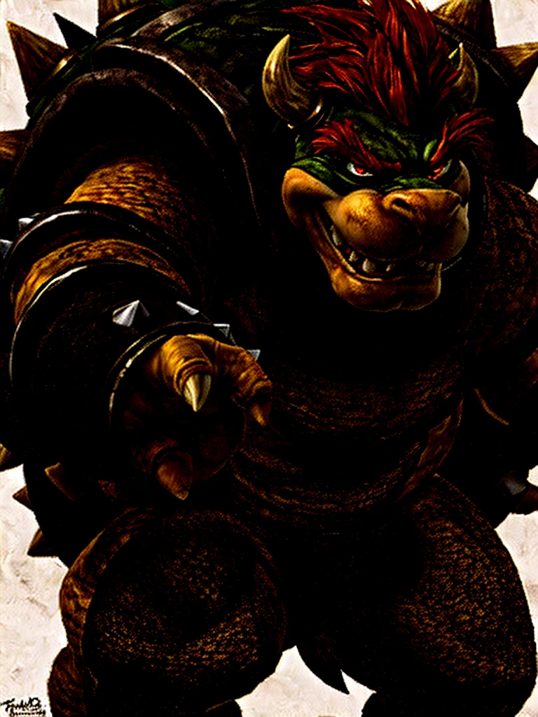 modelshoot style, (extremely detailed 8k wallpaper), bowser nude, Intricate, High Detail, dramatic
