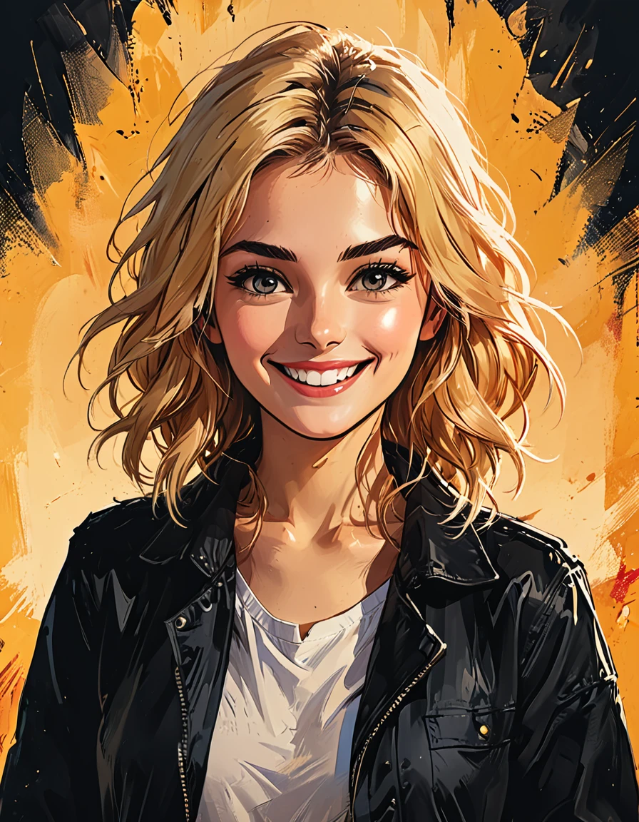 (masterpiece, best quality), (friendly girl waving hand, smiling), (blonde hair, casual outfit, cheerful expression), (bright background, warm lighting), (detailed hair, expressive eyes, natural pose), (greeting gesture, positive mood, welcoming atmosphere), (realistic style, vibrant colors, high contrast), (happy, approachable, friendly)
graphic style of novel comics,dark novel, 2d, 8k, hyperrealism, masterpiece, high resolution, best quality, ultra-detailed, super realistic, Hyperrealistic art, high-quality, ultra high res, highest detailed, lot of details, Extremely high-resolution details, incredibly lifelike, colourful, soft cinematic light,