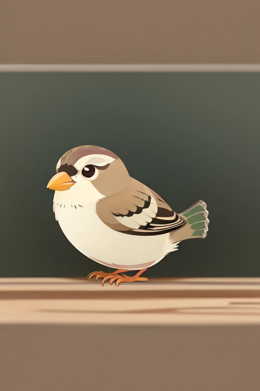 Cartoon sparrow，（sparrow），kotori，Cara lateral，adorable，pet com，tonto，small animals，ultra transparent，Best Quality