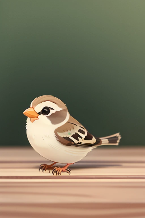 Cartoon sparrow，（sparrow），kotori，Cara lateral，adorable，pet com，tonto，small animals，ultra transparent，Best Quality