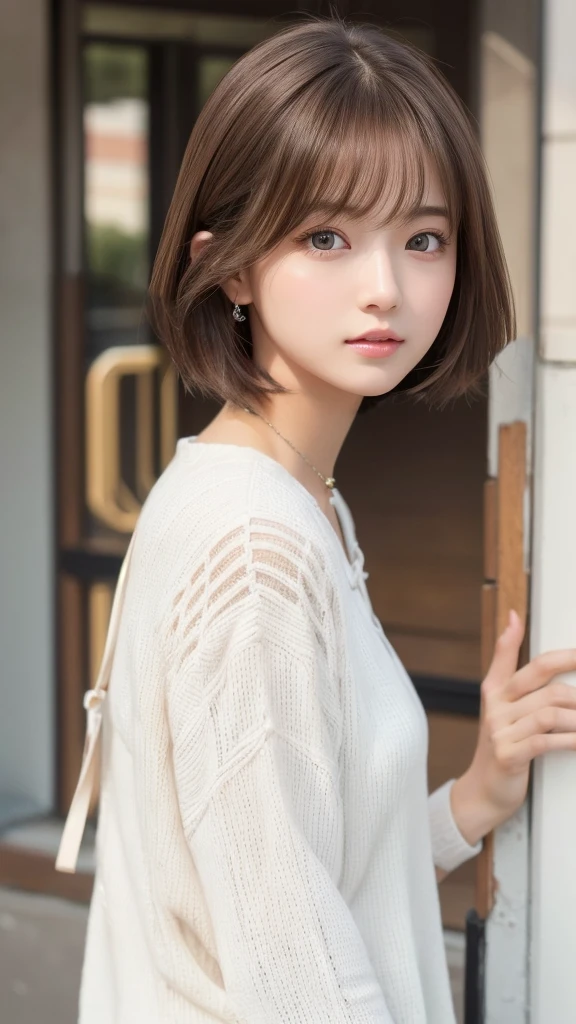 short hair、Cute clothes