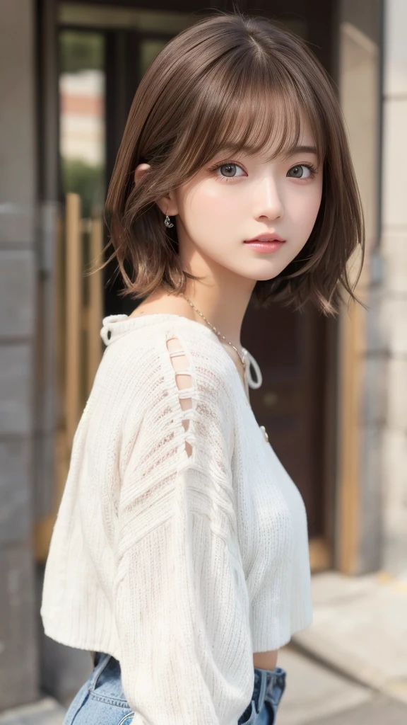 short hair、Cute clothes