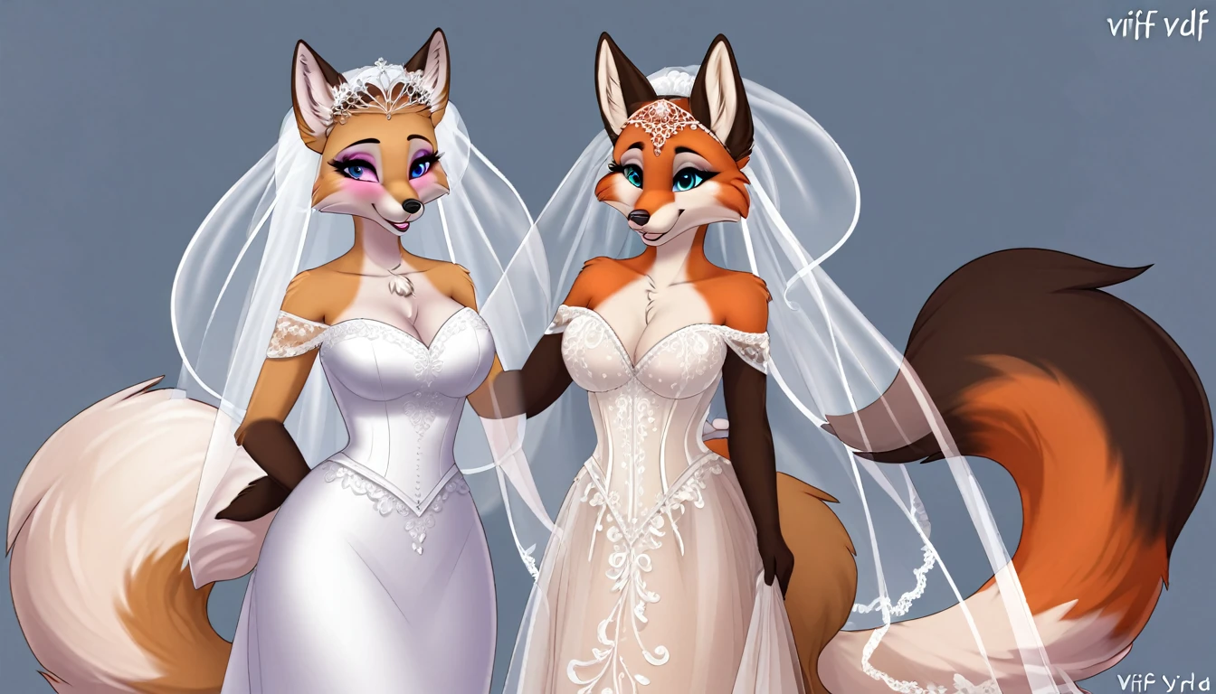 furry fox yiff bride long veil veil veil women & women&#39;s wedding dress wedding dress puffy lace wedding dress long veil tiara chapel,