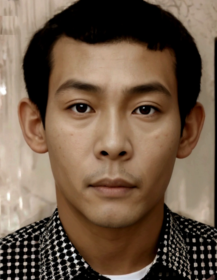 there is a man with a tie and a shirt on, a man old, 5 0 year old, highly detailed vfx portrait of, inspired by Yasutomo Oka, asian male, detailed face of a asian boy, highly detailed vfx portrait, inspired by Xie Huan, inspired by Oka Yasutomo, araki, south east asian with round face, realistic face and body hybrid, photorealistic facial features