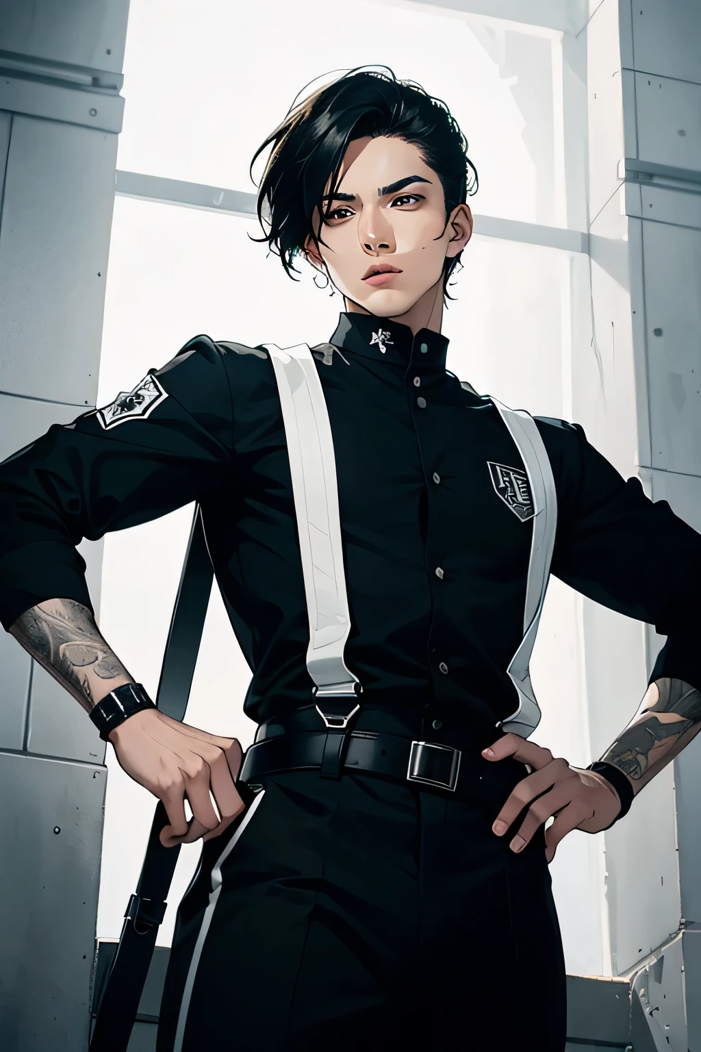 Male practitioners wear a striking black and white uniform. The primary color is black, symbolizing inner strength and discipline, while white accents represent the powerful energy and passion harnessed through the Buildforce technique