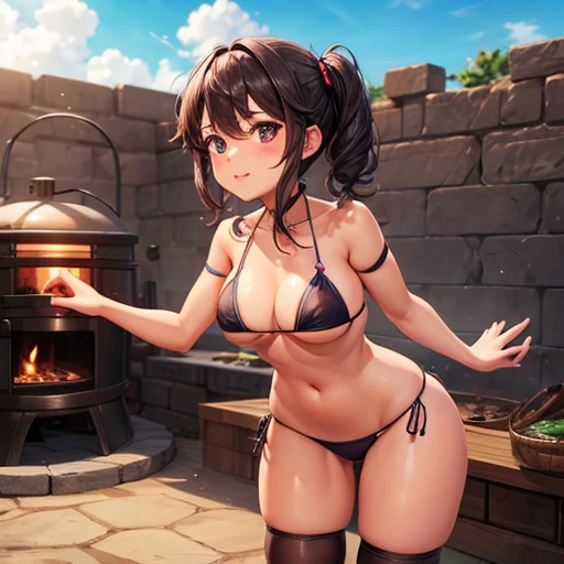 Making a tandoor oven Micro Bikini Girls