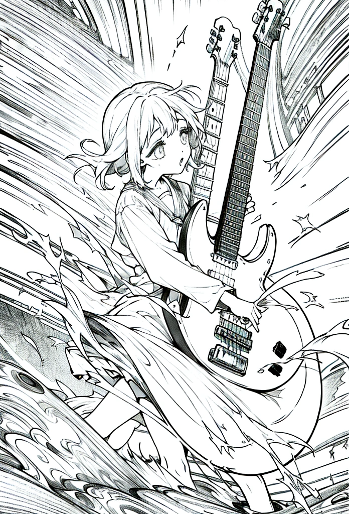 Kyoto Animation、beautiful girl、6 strings、There are six pegs、high school girl、Electric guitar、Fender Stratocaster、Big Stage