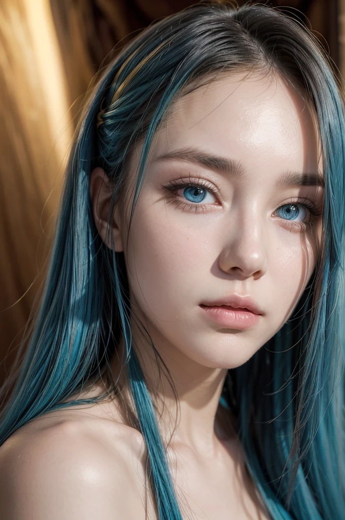 tall woman, long  hair, golden and blue hair, beautiful  face, Eyes red, Fine Strokes, general&#39;s clothes, black and red clothes, slim body, medium breasts, big-ass, scar on the face, elegance, facial beauty, body beauty, Charismatic, clothes considered normal in Japan, Traces of Kimetsu no Yaiba, Inspiration Esdeath Akame Ga kill