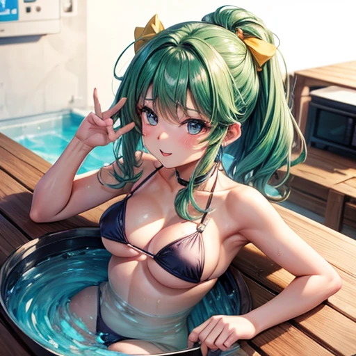 Making sesame dumplings　Micro Bikini Girls　　