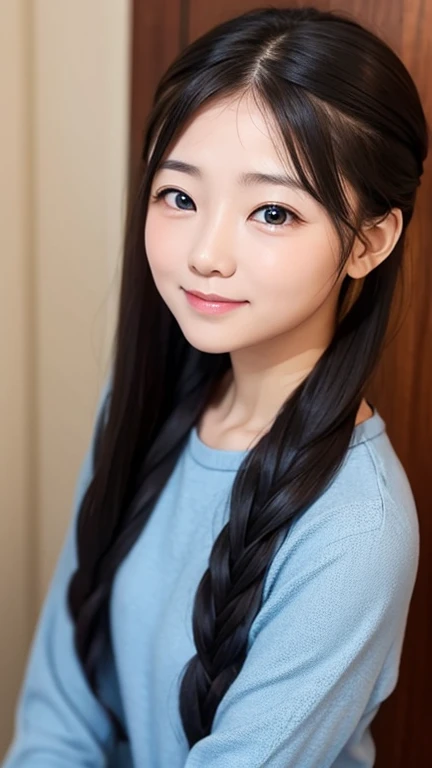 8K、cute、Adult Girl、detailed、Braid your hair in an intricate way、Twin tails