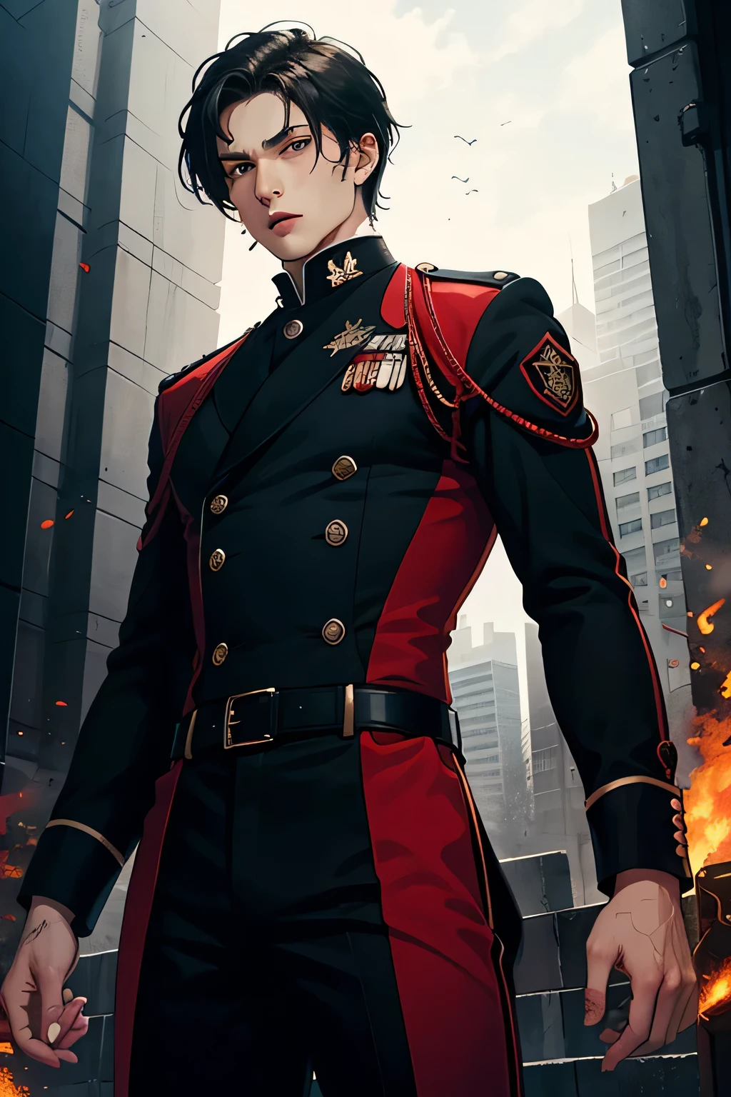 Practitioners man wear a striking black and red uniform. The primary color is black, symbolizing inner strength and discipline, while red accents represent the powerful energy and passion harnessed through the Buildforce technique