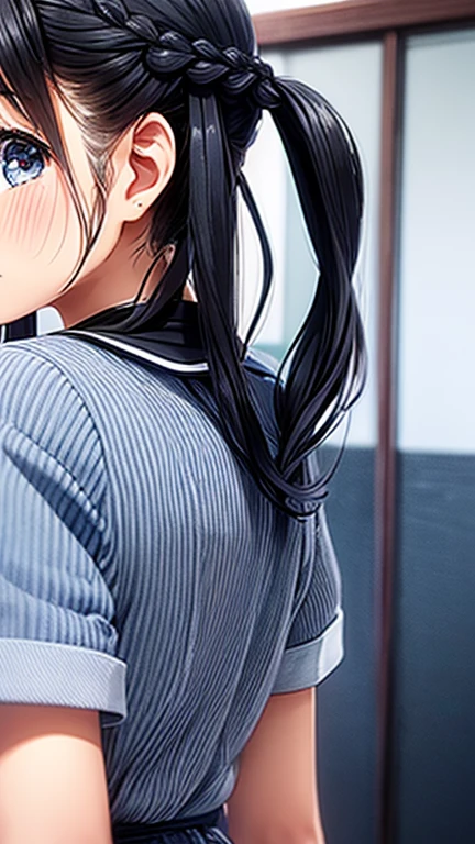8K、cute、Adult Girl、detailed、Braid your hair in an intricate way、Twin tails