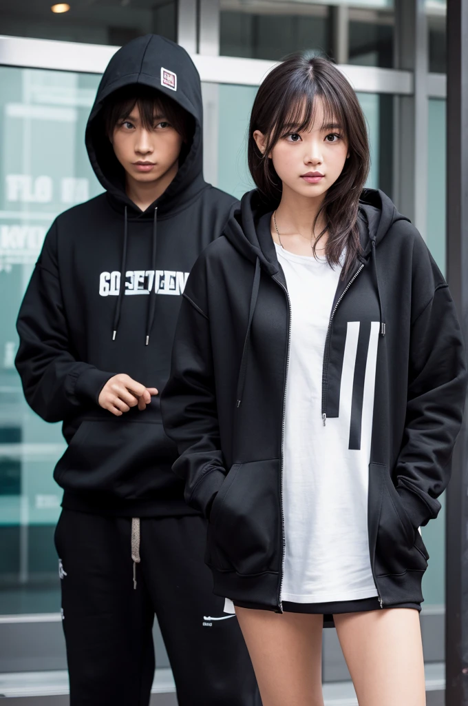 Black hoodie