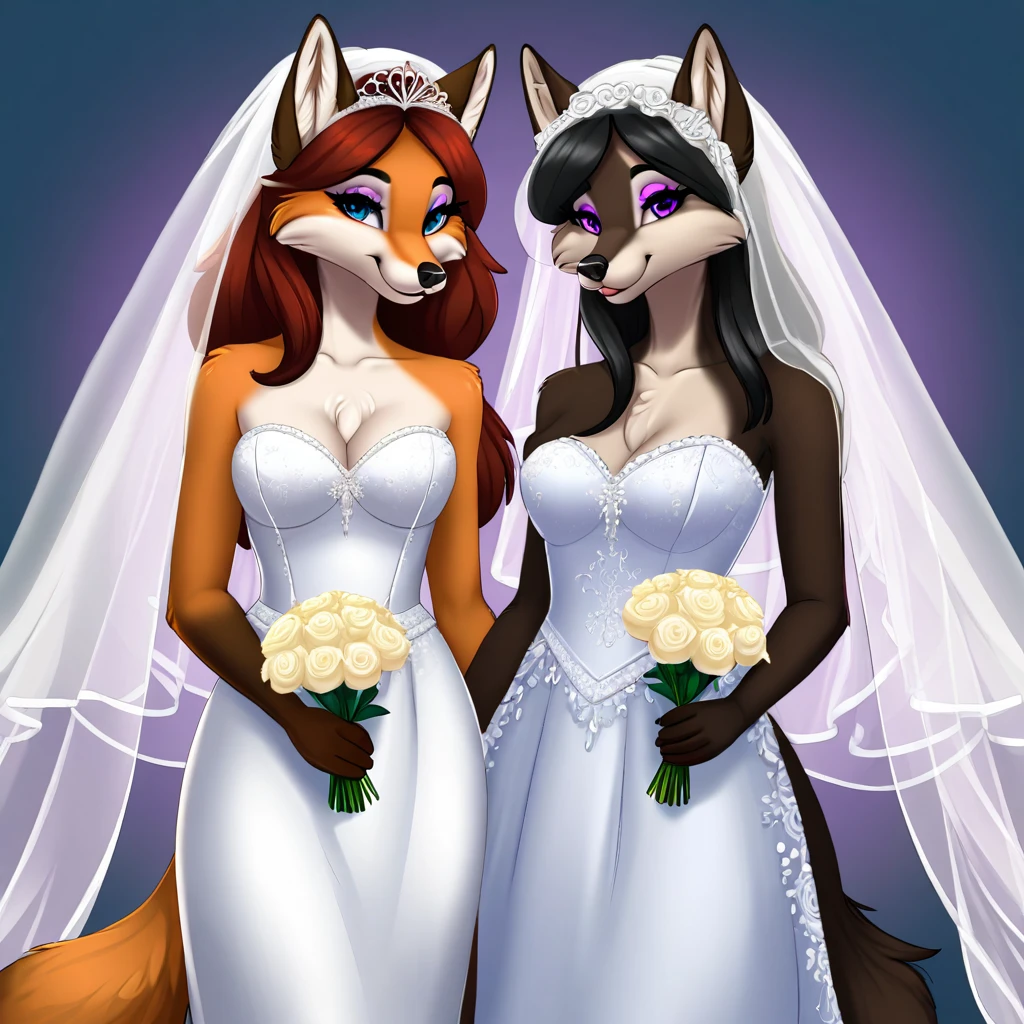 furry fox yiff bride long veil veil veil women & women's wedding dress wedding dress puffy lace wedding dress long veil tiara chapel,
