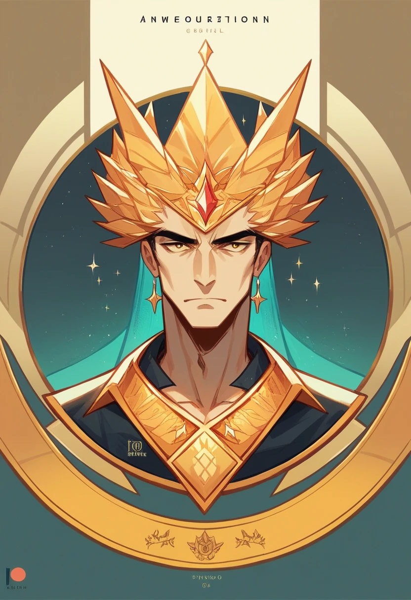 generate a logo for an event called "Ascension Beauty" in gold. The logo must convey the feeling of something luxurious, high class and sophistication. The logo icon should be a golden, minimalist crown.