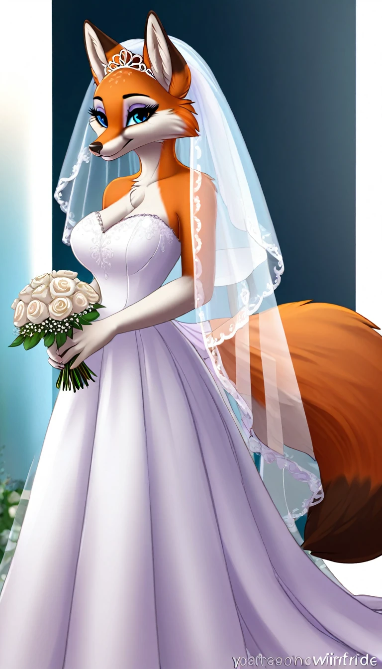 furry fox yiff bride long veil veil veil women & women's wedding dress wedding dress puffy lace wedding dress long veil tiara chapel,