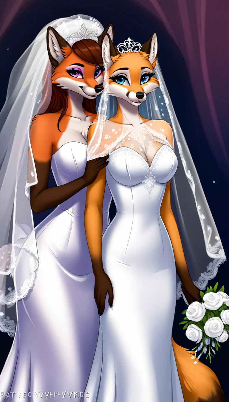 furry fox yiff bride long veil veil veil women & women&#39;s wedding dress wedding dress puffy lace wedding dress long veil tiara chapel,