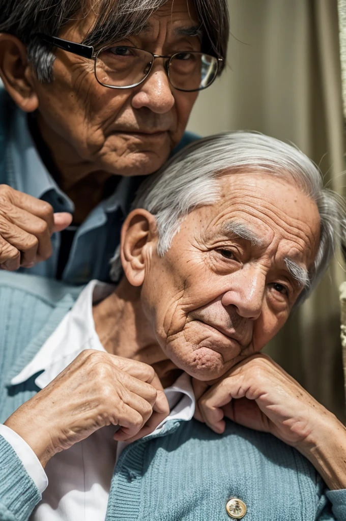 elderly men and women