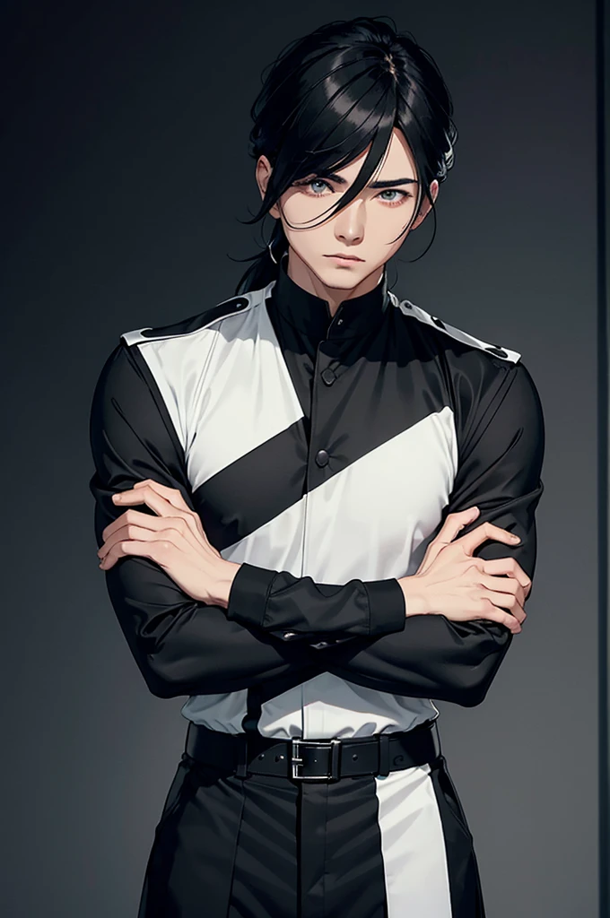 Male practitioners wear a striking black and white uniform. The primary color is black, symbolizing inner strength and discipline, while white accents represent the powerful energy and passion harnessed through the Buildforce technique
